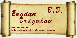 Bogdan Drigulov vizit kartica